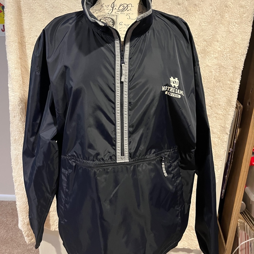 Notre Dame Fighting Irish Black Windbreaker Jacket